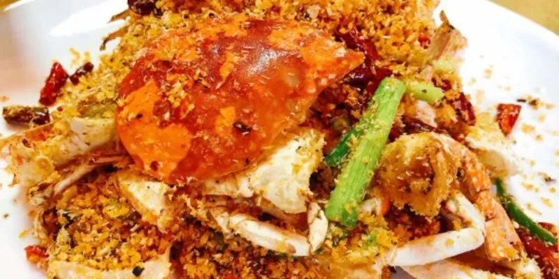 Quy trình chế biến cua rang phồng phong