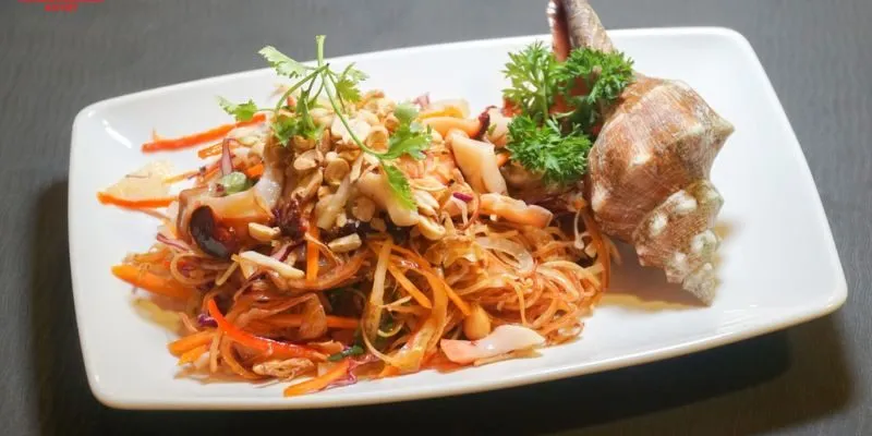 Nguyên liệu làm gỏi ốc đỏ