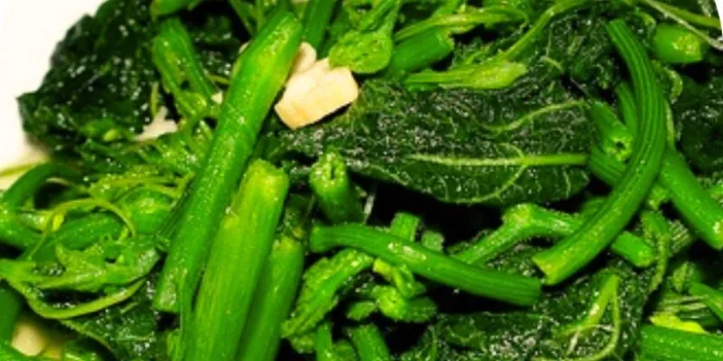 Nguyên liệu cần thiết cho món rau xào tỏi